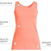 Lands’ End Women’s Cotton Tank Top(Living Coral)