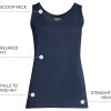 Lands’ End Women’s Cotton Tank Top(Radiant Navy)