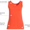 Lands’ End Women’s Cotton Tank Top(Rich Persimmon)