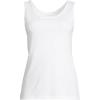Lands’ End Women’s Cotton Tank Top(White)