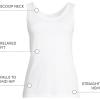 Lands’ End Women’s Cotton Tank Top(White)