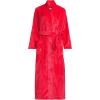 Lands’ End Women’s Cozy Plush Long Wrap Robe(Compass Red)