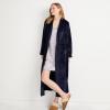 Lands’ End Women’s Cozy Plush Long Wrap Robe(Deep Sea Navy)