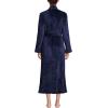 Lands’ End Women’s Cozy Plush Long Wrap Robe(Deep Sea Navy)