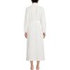 Lands’ End Women’s Cozy Plush Long Wrap Robe(Ivory)