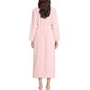 Lands’ End Women’s Cozy Plush Long Wrap Robe(Sea Salt Pink)