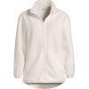 Lands’ End Women’s Cozy Sherpa Full Zip Fleece Jacket(Ivory)