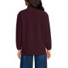 Lands’ End Women’s Cozy Sherpa Full Zip Fleece Jacket(Lush Burgundy)