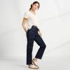 Lands’ End Women’s Denim High Rise Utility Cargo Ankle Jeans(River Rinse)