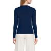 Lands’ End Women’s Drifter Baby Cable Vneck Cardigan Sweater(Deep Sea Navy)