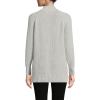 Lands’ End Women’s Drifter Shaker Easy Fit Mock Neck Sweater(Light Gray Heather)