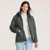 Lands’ End Women’s FeatherFree Insulated Diamond Quilted Jacket(Evening Forest)