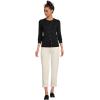 Lands’ End Women’s Fine Gauge Cotton Cardigan Sweater(Black)