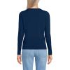 Lands’ End Women’s Fine Gauge Cotton Cardigan Sweater(Deep Sea Navy)