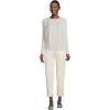 Lands’ End Women’s Fine Gauge Cotton Cardigan Sweater(Ivory)