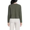 Lands’ End Women’s Fine Gauge Cotton Milano Blazer Sweater(Forest Moss)