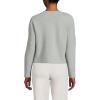 Lands’ End Women’s Fine Gauge Cotton Milano Blazer Sweater(Gray Heather)