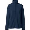 Lands’ End Women’s Full-Zip Mid-Weight Fleece Jacket(Classic Navy)
