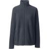 Lands’ End Women’s Full-Zip Mid-Weight Fleece Jacket(Dark Charcoal)