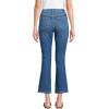 Lands’ End Women’s High Rise Denim Button Front Kick Flare Crop Jeans(Indigo Tide Blue)