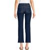 Lands’ End Women’s High Rise Denim Button Front Kick Flare Crop Jeans(River Rinse)