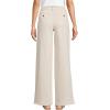 Lands’ End Women’s High Rise Soft Denim Pleated Wide Leg Trousers(Natural)