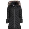 Lands’ End Women’s Insulated Cozy Fleece Lined Primaloft Coat(Black)