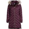 Lands’ End Women’s Insulated Cozy Fleece Lined Primaloft Coat(Midnight Plum)