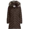 Lands’ End Women’s Insulated Cozy Fleece Lined Primaloft Coat(Rich Coffee)