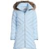 Lands’ End Women’s Insulated Cozy Fleece Lined Primaloft Coat(Soft Ice Blue)