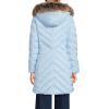 Lands’ End Women’s Insulated Cozy Fleece Lined Primaloft Coat(Soft Ice Blue)