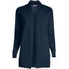Lands’ End Women’s Long Sleeve Open Long Cardigan Sweater(Radiant Navy)