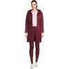 Lands’ End Womens Packable Chevron Wanderweight Down Coat Rich Burgundy Regular Small