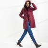 Lands’ End Womens Packable Chevron Wanderweight Down Coat Rich Burgundy Regular X-Large