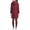 Lands’ End Womens Packable Chevron Wanderweight Down Coat Rich Burgundy Regular X-Large