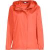 Lands’ End Women’s Packable Water Resistant UPF 50 Windbreaker Jacket(Papaya Orange)