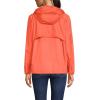 Lands’ End Women’s Packable Water Resistant UPF 50 Windbreaker Jacket(Papaya Orange)