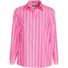 Lands’ End Women’s Pinwale Cord Long Sleeve Shirt(Apple Blossom Classic Stripe)