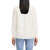 Lands’ End Women’s Pinwale Cord Long Sleeve Shirt(Ivory)