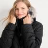 Lands’ End Womens Plush Lined Insulated Coat Black Regular Small