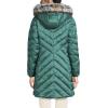 Lands’ End Womens Plush Lined Insulated Coat Washed Evergreen Regular Medium