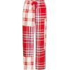Lands’ End Women’s Print Flannel Pajama Pants(Compass Red Patchwork Plaid)