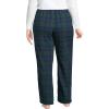 Lands’ End Women’s Print Flannel Pajama Pants(Deep Forest Blackwatch Plaid)