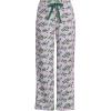 Lands’ End Women’s Print Flannel Pajama Pants(Lavender Blush Village)