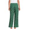 Lands’ End Women’s Print Flannel Pajama Pants(Light Emerald Snowy Trees)