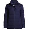 Lands’ End Womens Puffer Down Jacket Deep Sea Navy Tall Large