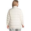 Lands’ End Womens Puffer Down Jacket Ivory Petite Plus 2x