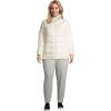 Lands’ End Womens Puffer Down Jacket Ivory Petite Plus 2x