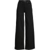 Lands’ End Women’s Recover Denim High Rise Extra Wide Leg Jeans(Black)