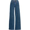Lands’ End Women’s Recover Denim High Rise Extra Wide Leg Jeans(Crawford Wash)